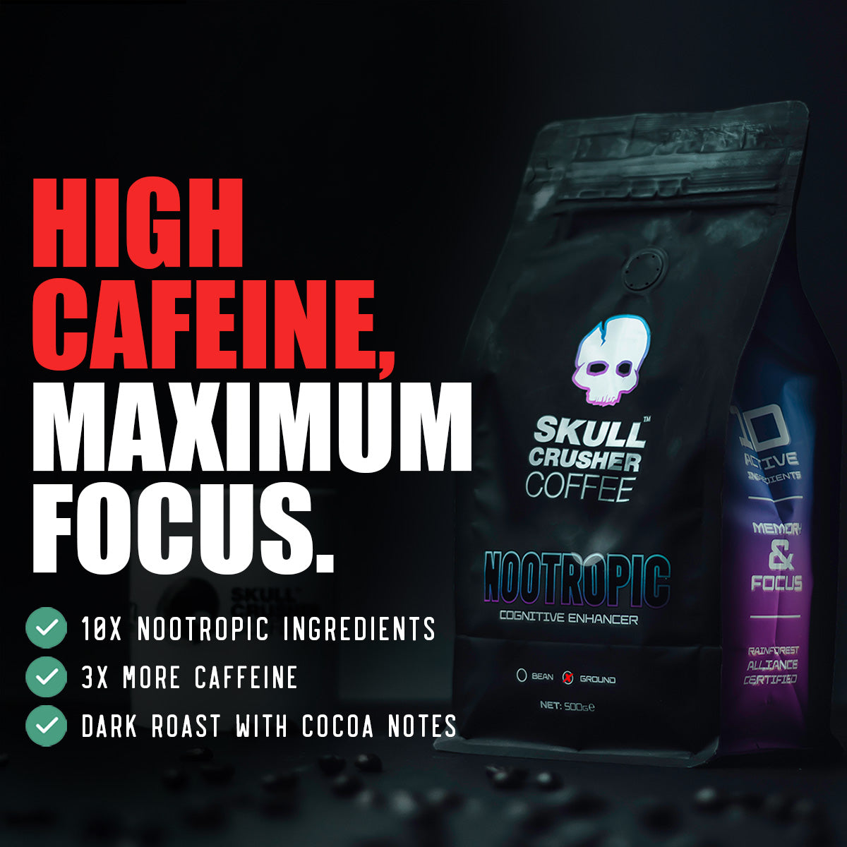 Skull Crusher Coffee - Nootropic