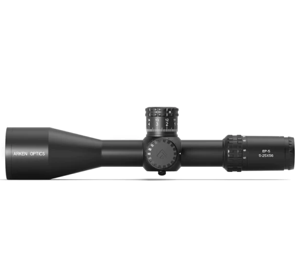 Arken Optics EP5 5-25X56 FFP VPR Illuminated Rifle Scope-MIL