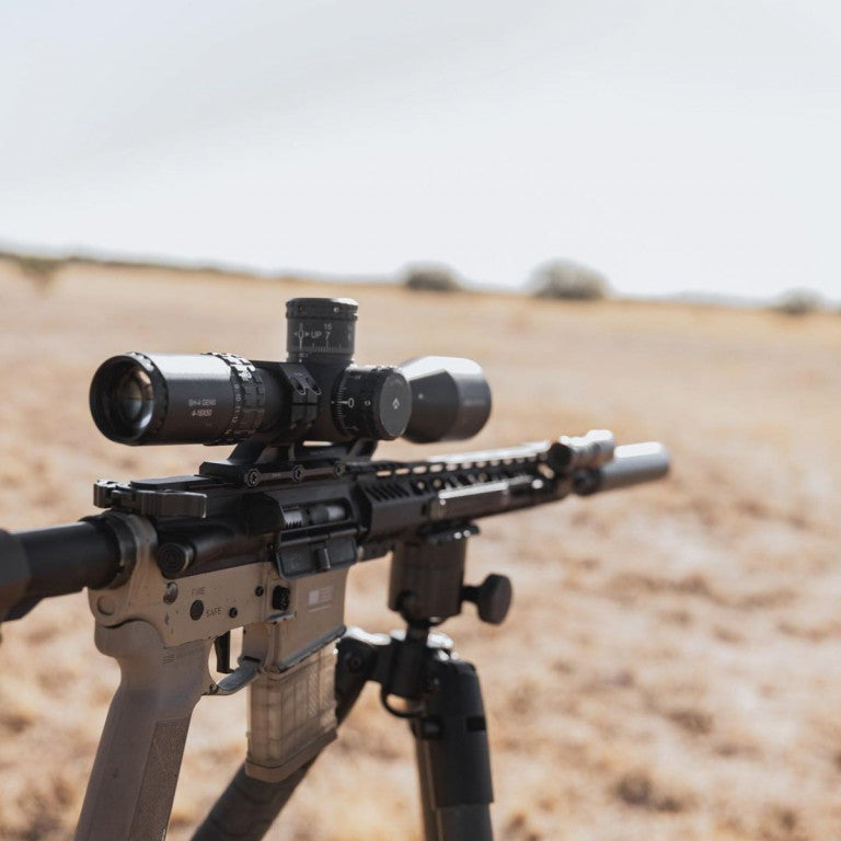 Arken Optics SH-4J 6-24x50 FFP Illuminated 34mm VHR Zero Stop Rifle Scope - MOA