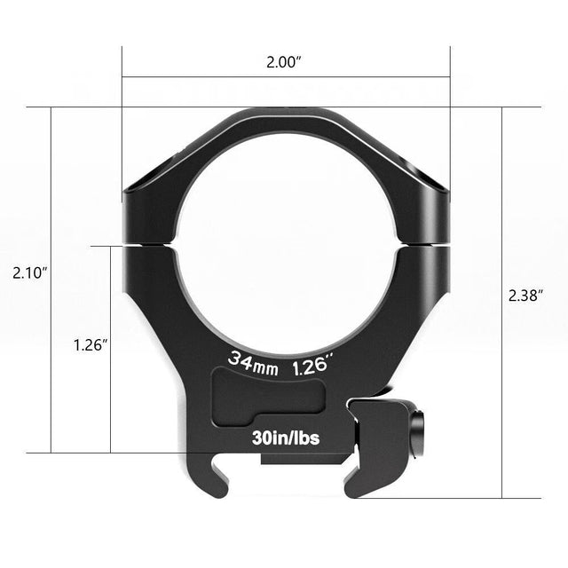 Arken Optics Halo 34mm Picatinny Scope Rings