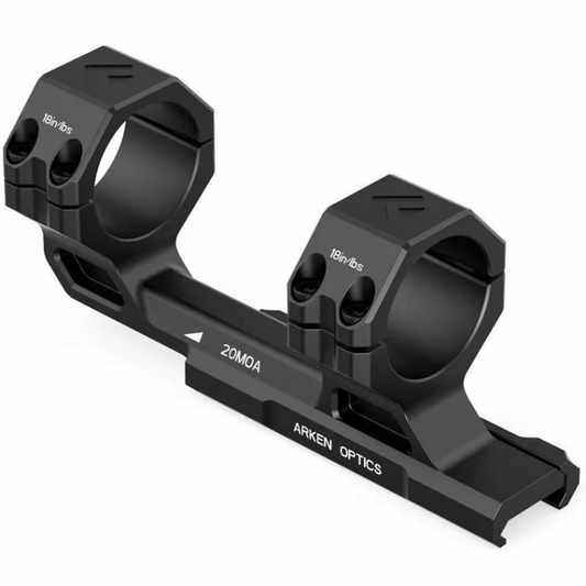 rken Optics Precision 20 MOA Picatinny Cantilever Mount - 2.5 inch offset - 30mm