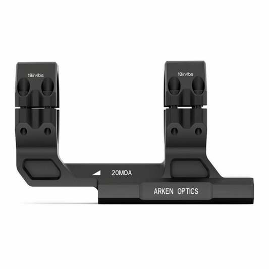 Arken Optics Precision 20 MOA Picatinny Cantilever Mount - 2.5 inch offset 34MM