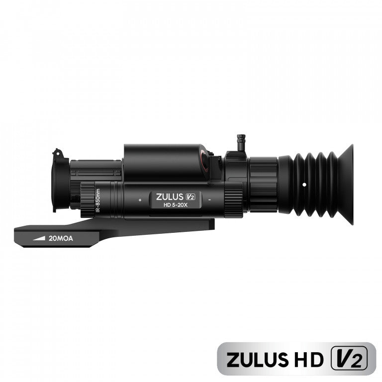 DNT Optics ZULUS HD ZHD520R V2 - 5-20X Digital Night Vision Scope With LRF And Ballistic Calculator