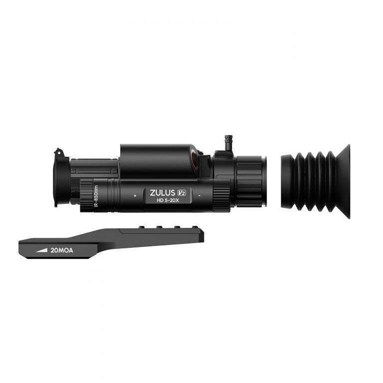 DNT Optics ZULUS HD ZHD520R V2 - 5-20X Digital Night Vision Scope With LRF And Ballistic Calculator